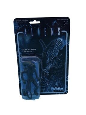 Super7 Aliens Alien Warrior Nightfall ReAction Action Figure Black New Sealed